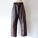 Cale " Lamb Leather Pant ( Brown ) "