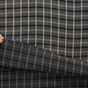 ★NY454◆3m◆ポリエステル100%とろみ荒織り生地◆チェック