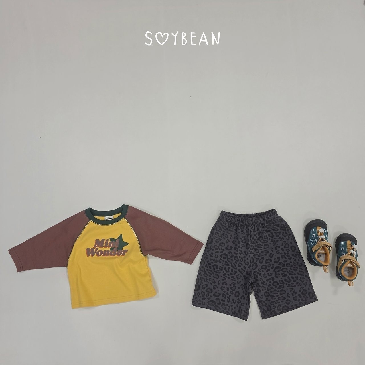 韓国子供服 / 26Autumn / soybean / wonder ラグランTシャツ / キッズ服 / ジュニア服 / 秋服 *XS~JM*