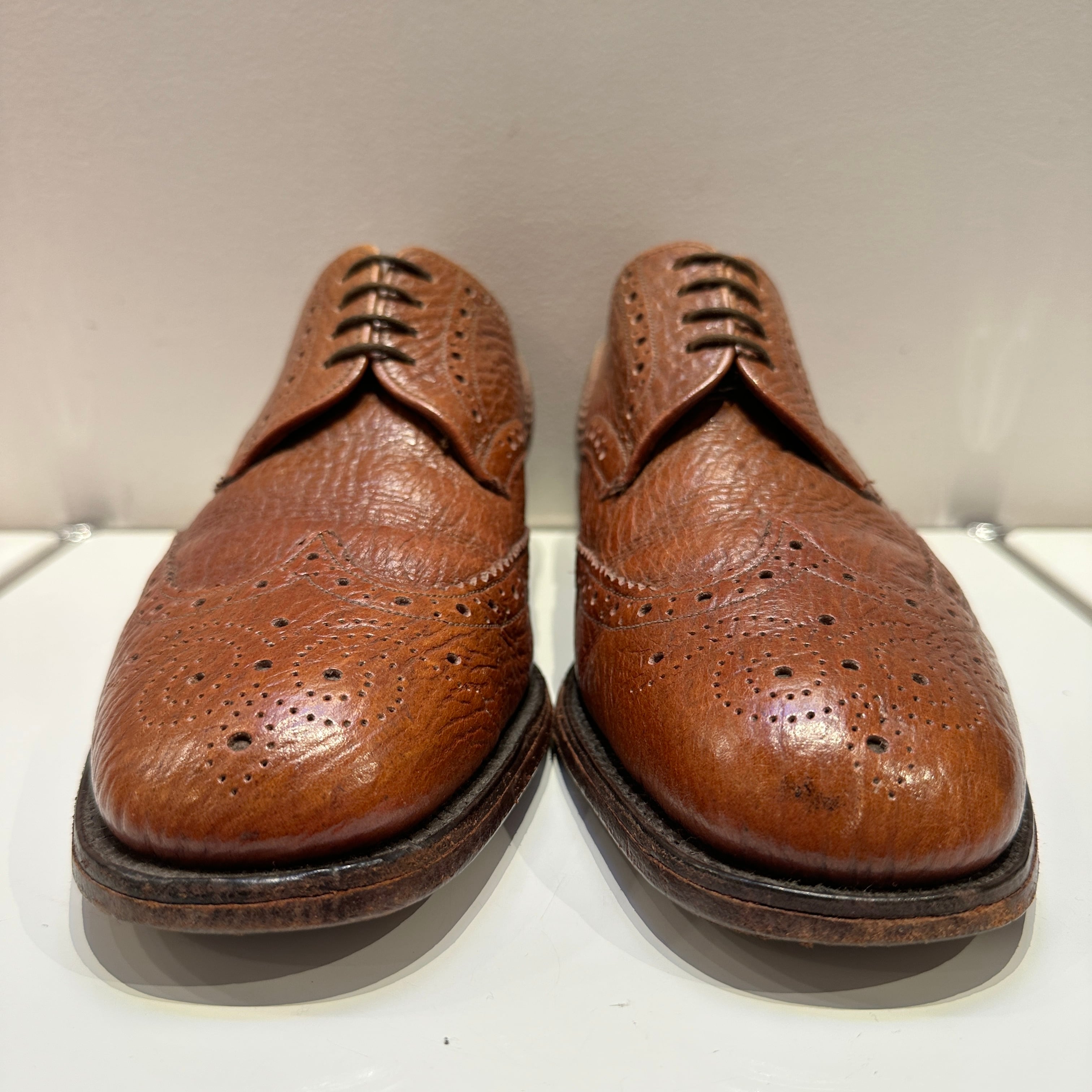 1970's Tricker's WING-TIP LEATHER SHOES | safarionline