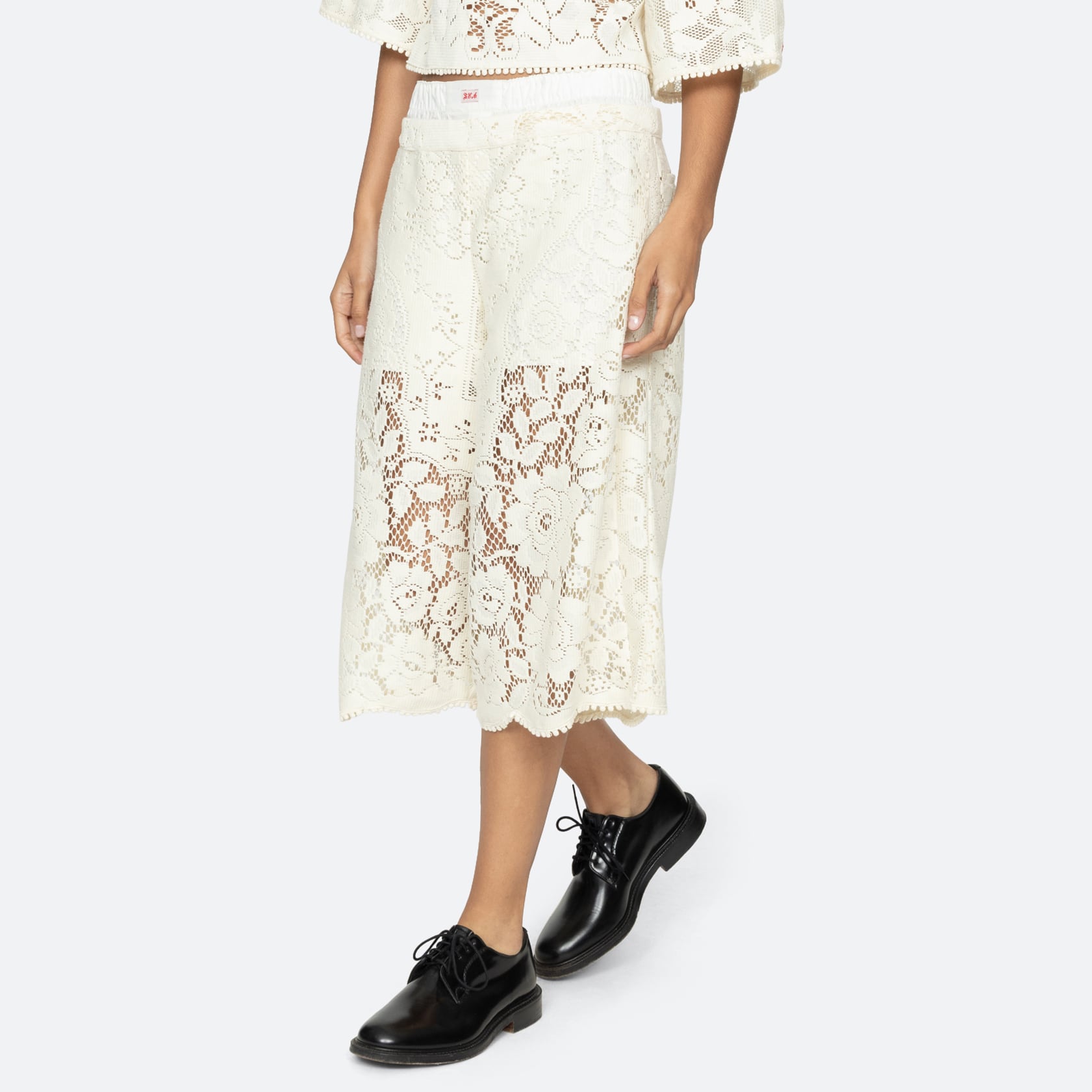 SEA NY ARIANNA LACE CULOTTES CREAM