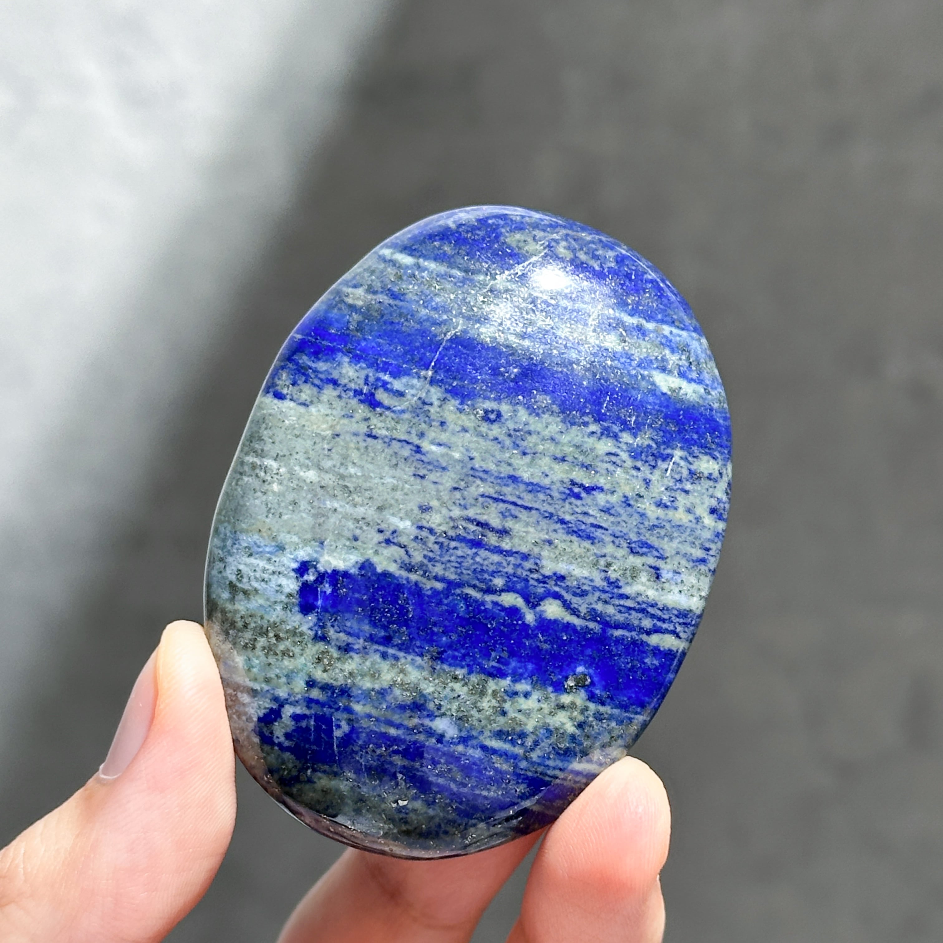 ラピスラズリ パームストーン81◇ Lapis Lazuli ◇天然石・鉱物