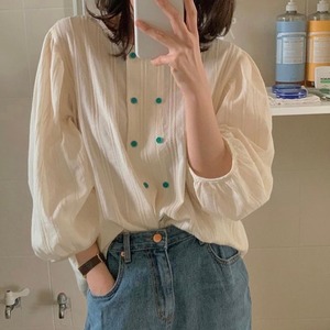 ダブル釦ブラウス　A1398