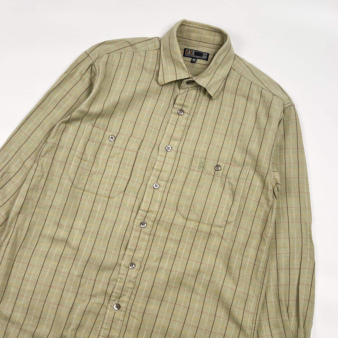 DAKS ダックス チェック ポケット 長袖シャツ M/メンズ