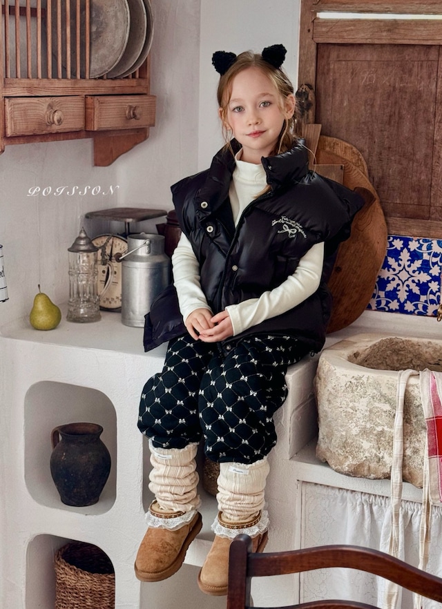 予約⌇poisson / Ribbon jogger pants