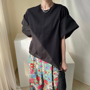 アシメメトリーヘムデザイントップス　A1994