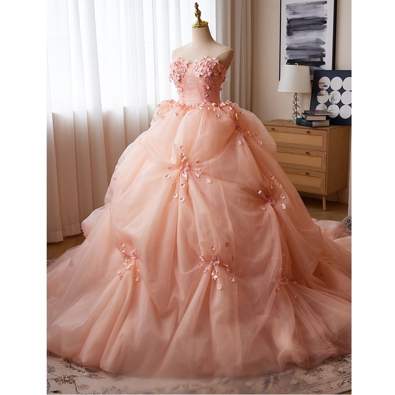 フラワーギャザーロングドレス D0441