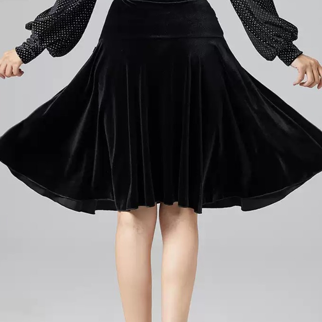 ウエストマーク Aライン ミディスカート ds1204