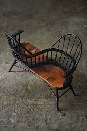 ウィンザー"ドール"カンバセーションチェア-antique doll 2 seater chair