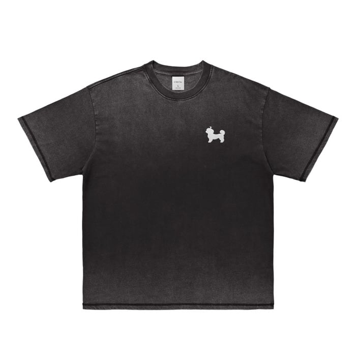 Shih Tzu Vintage Tee Black U0046