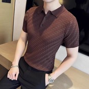 plaid knit tops　00125