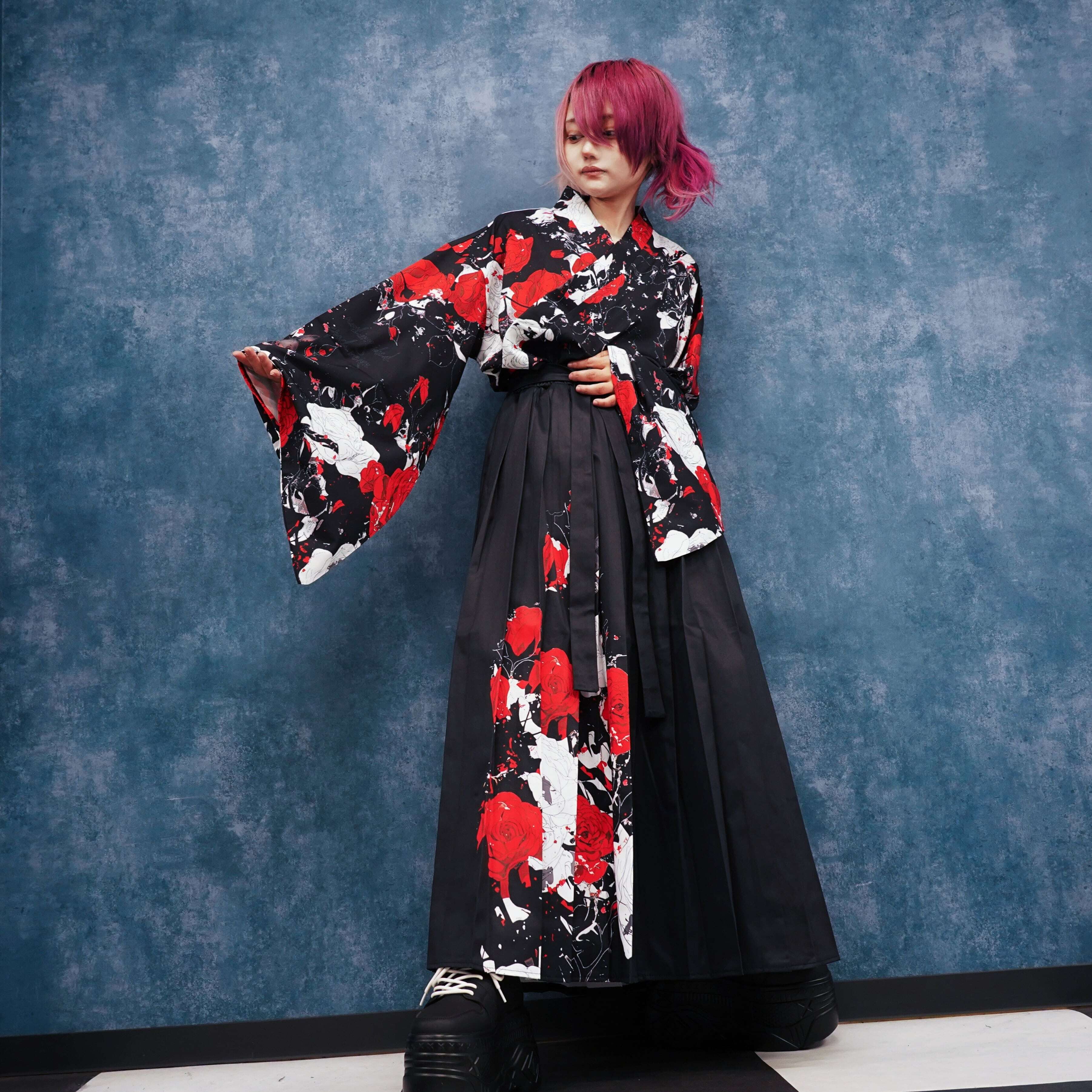 美品 着物 3000円OFF》UNISEX着物風コーデセット【ELEGANT ROSE】 | NIER CLOTHING