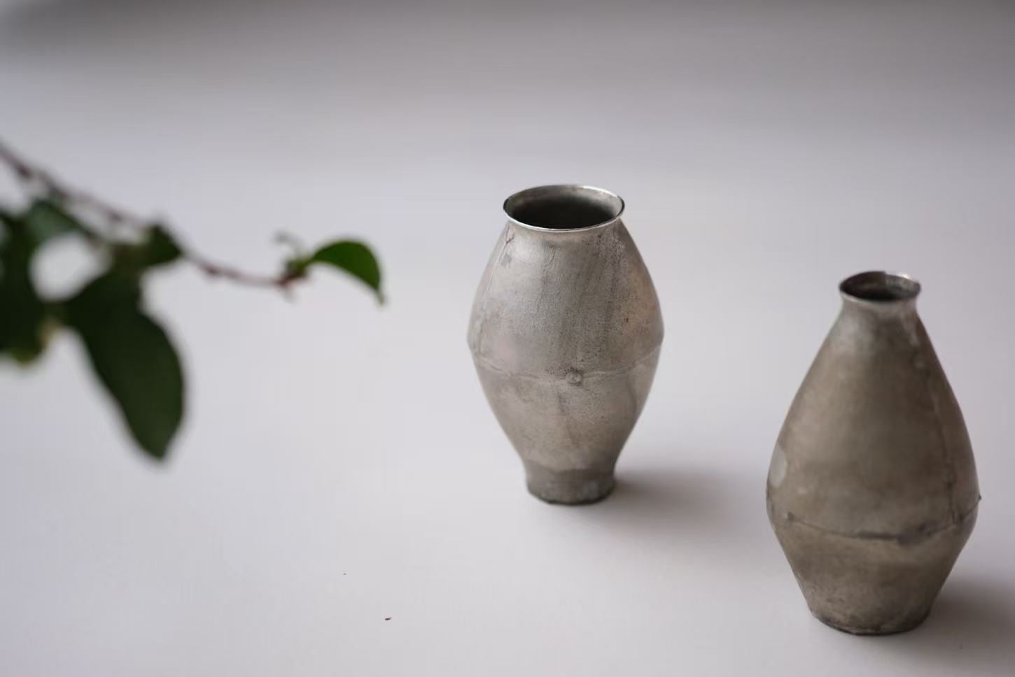 伴哲生 Tetsuo Ban - 小花器/徳利 pewter bottle | Road of Tea 茶ノ路