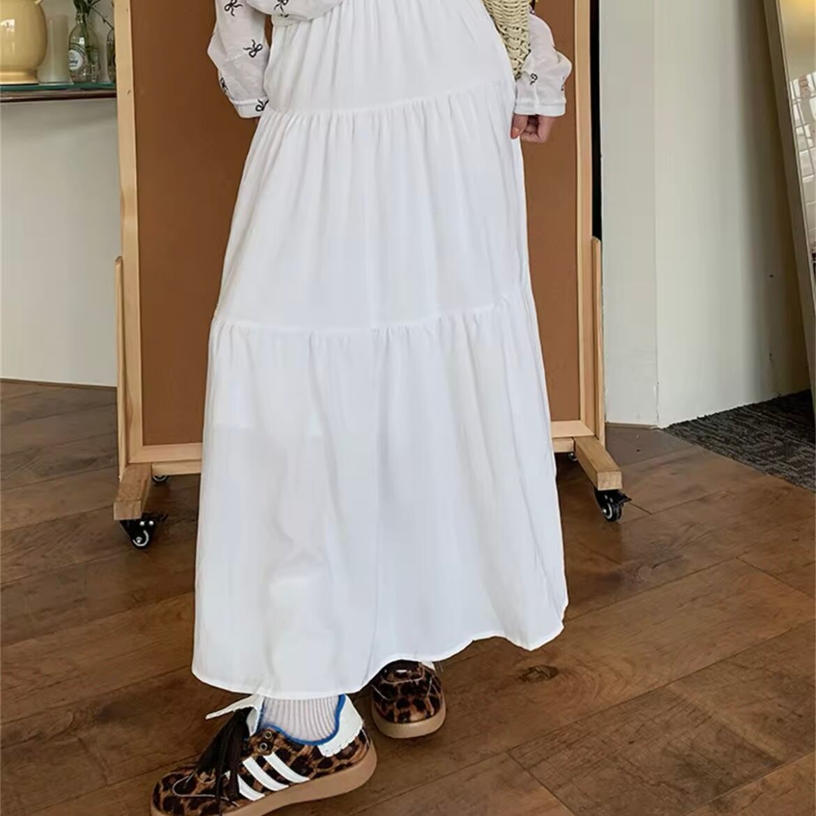 リップルティアードスカート