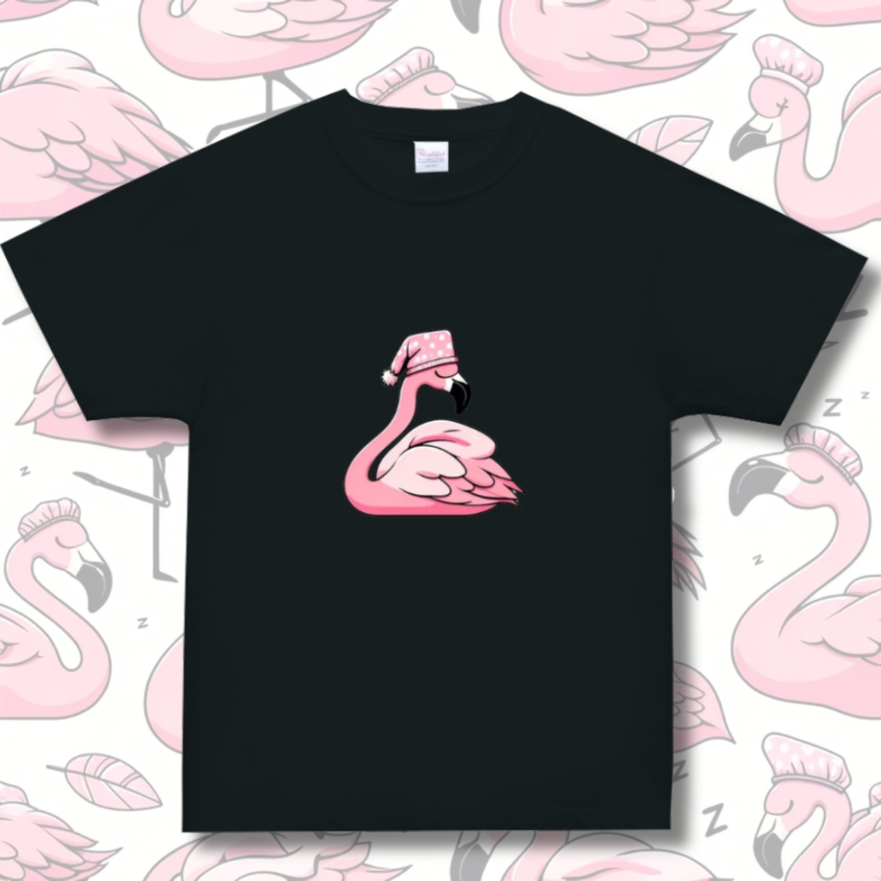 T-shirt -すやすやフラミン 4115