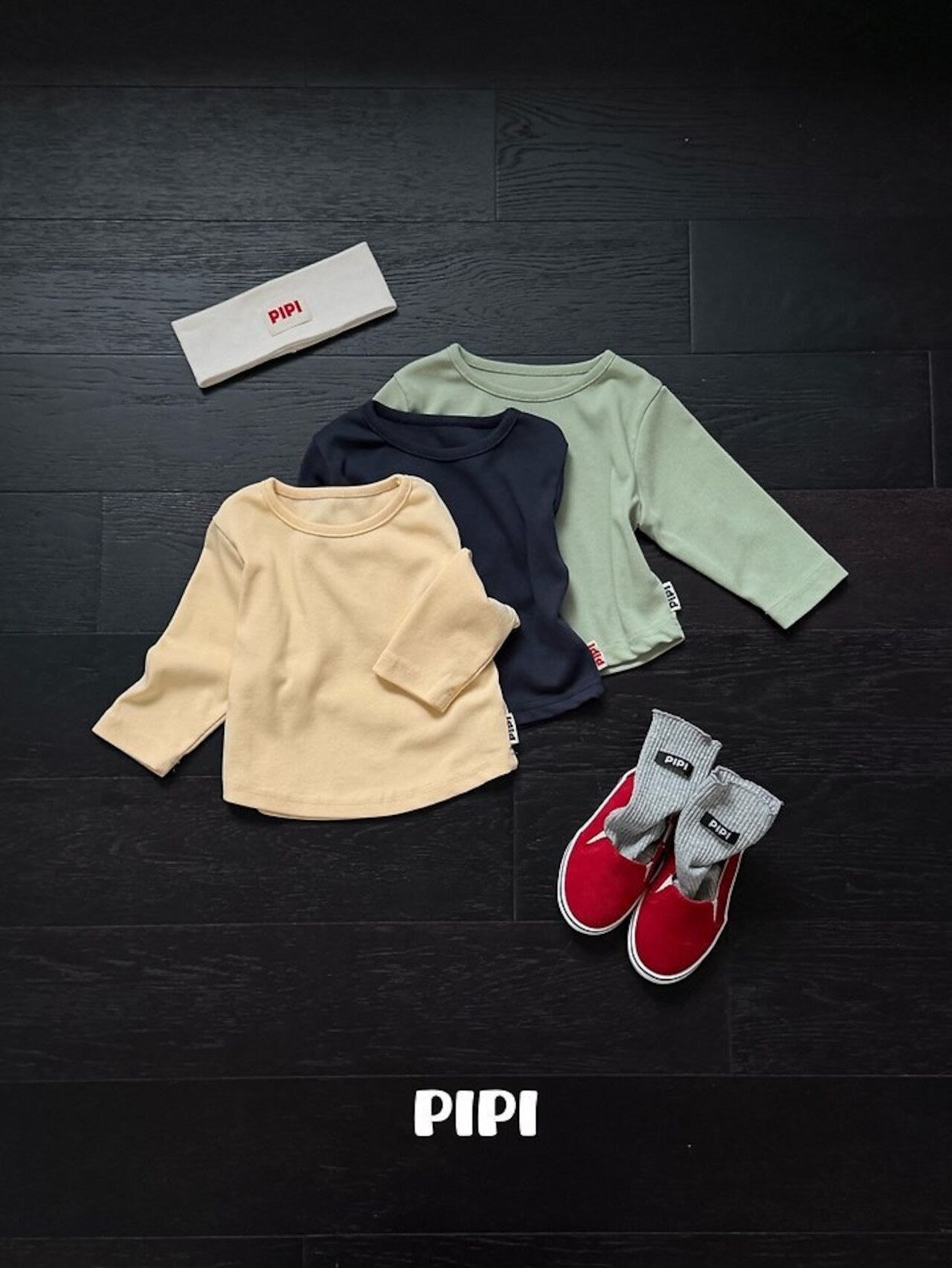【取寄】PIPIラウンドラッパTシャツ|秋服|韓国子供服|26/AT