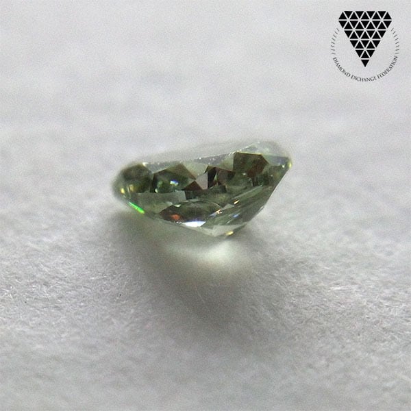 0.152 ct Fancy Gray Green SI1 CGL 天然 グリーン ダイヤモンド 