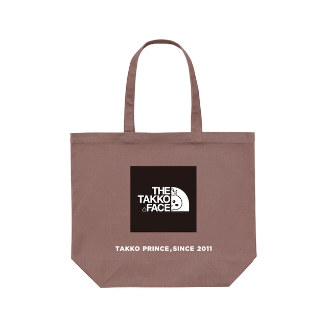 THE TAKKO FACE BOX LOGO CANVAS TOTE BAG SMOKY PINK