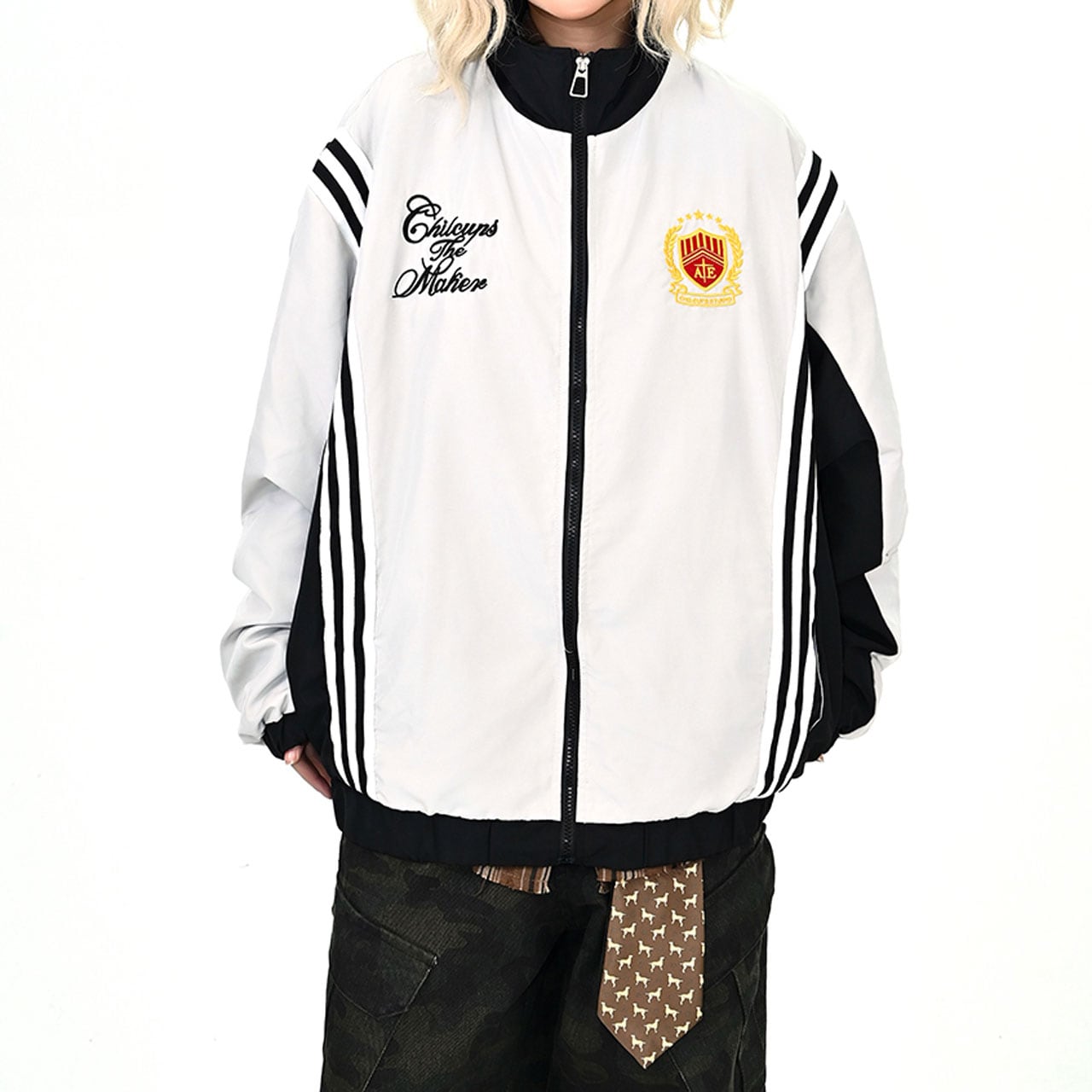 トリプルラインカレッジブルゾン 2col R01036