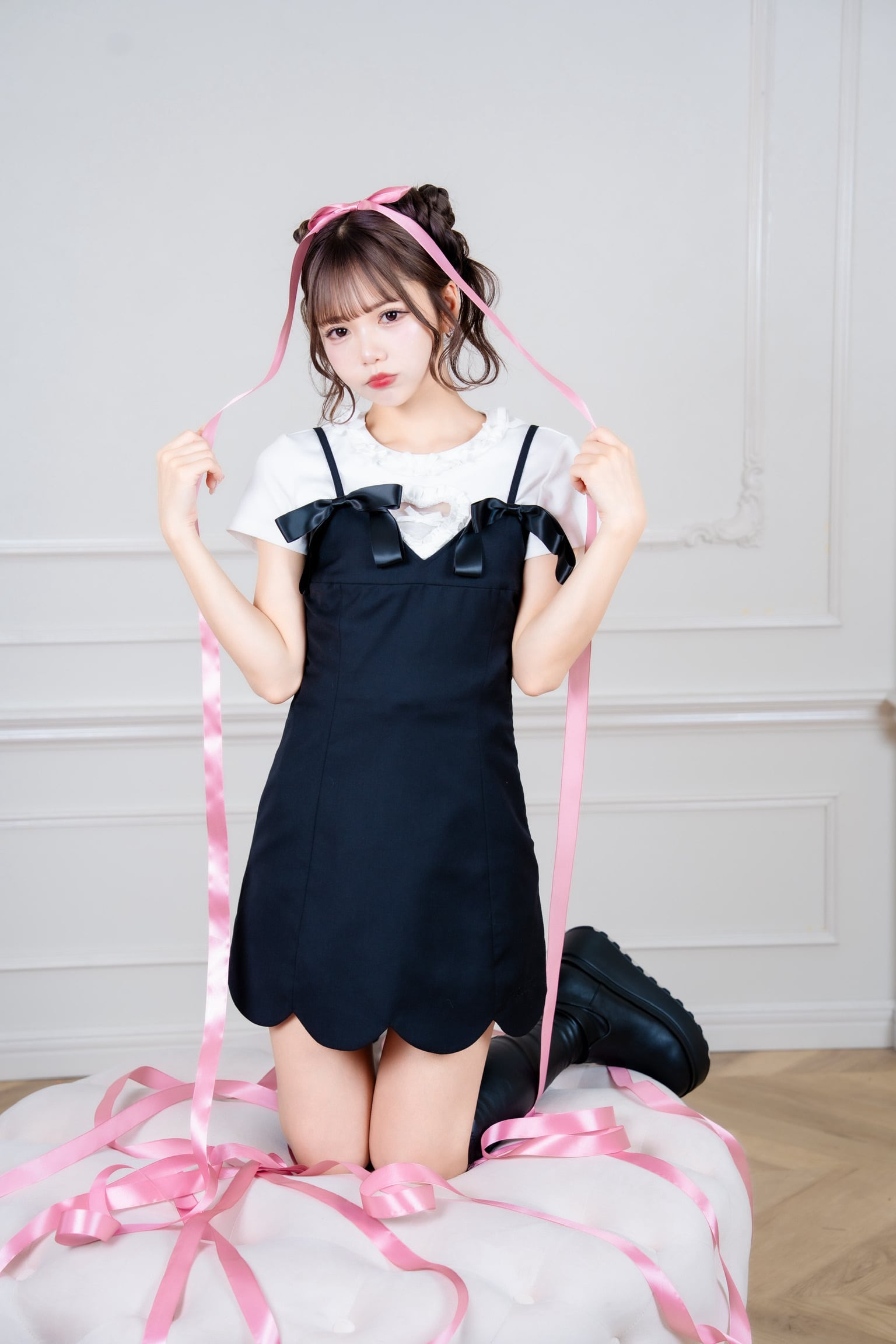 Velvet Ribbon Heart Tops