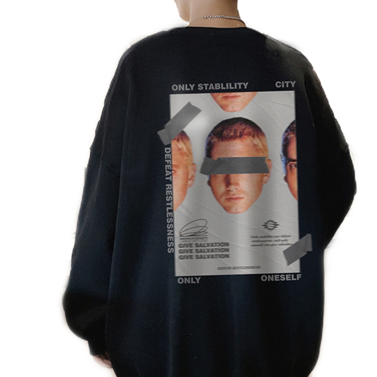 プリントデザイン L/S Tシャツ
