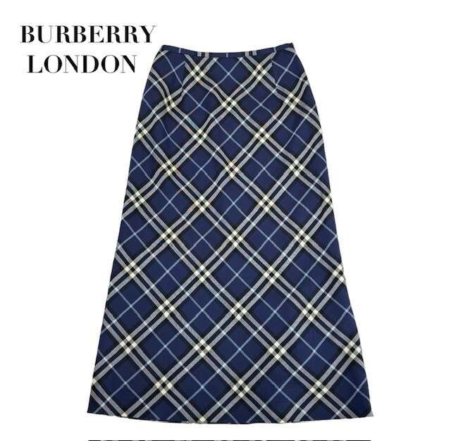 中古 バーバリーロンドン BURBERRY LONDON フレア ロングスカート ノバ  