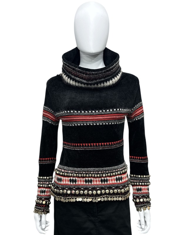 1995s JEAN PAUL GAULTIER CUTOUT PRINTED L/S T-SHIRT
