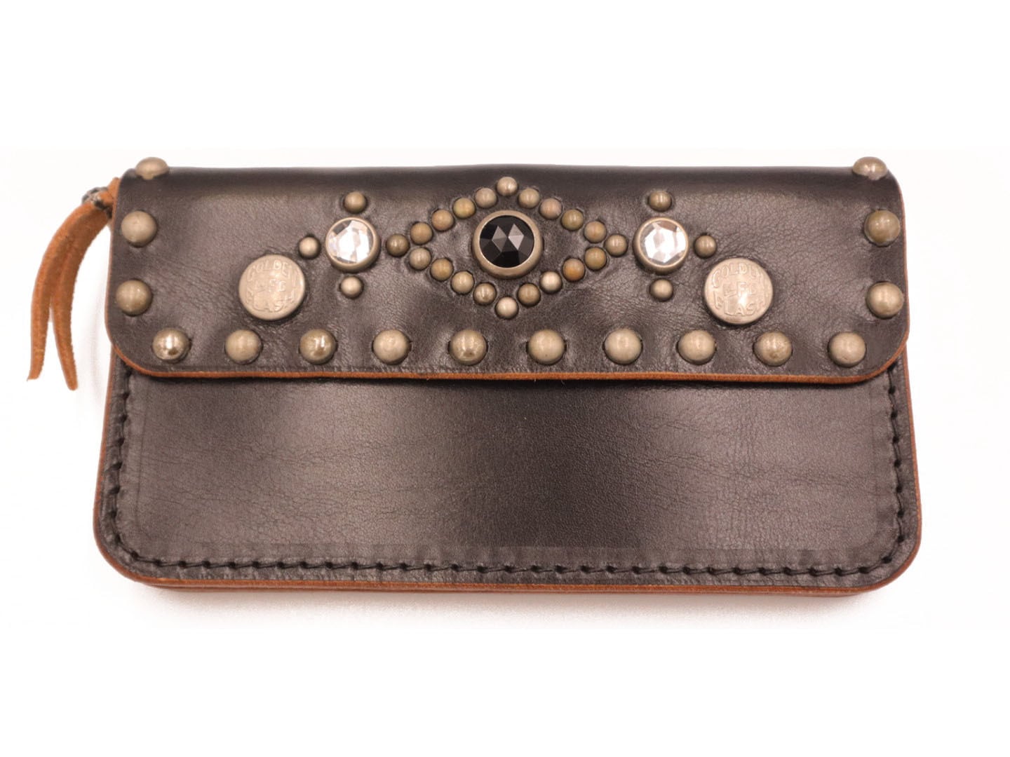 GOLDEN FLASH MFG TRUKERS' WALLETシングルニッケル 7inch STUDDED TRUCKERS' WALLET O.C 