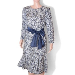 Old Max mara puff shoulder floral dress