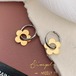 フープピアス レディース アクセサリー ピアス フラワーモチーフ 花 カジュアル おしゃれ シンプル 可愛い きれいめ エレガント ファッション フープピアス レディース アクセサリー フラワー