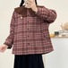 2色／ペタルカラーチェック柄コート ・12499