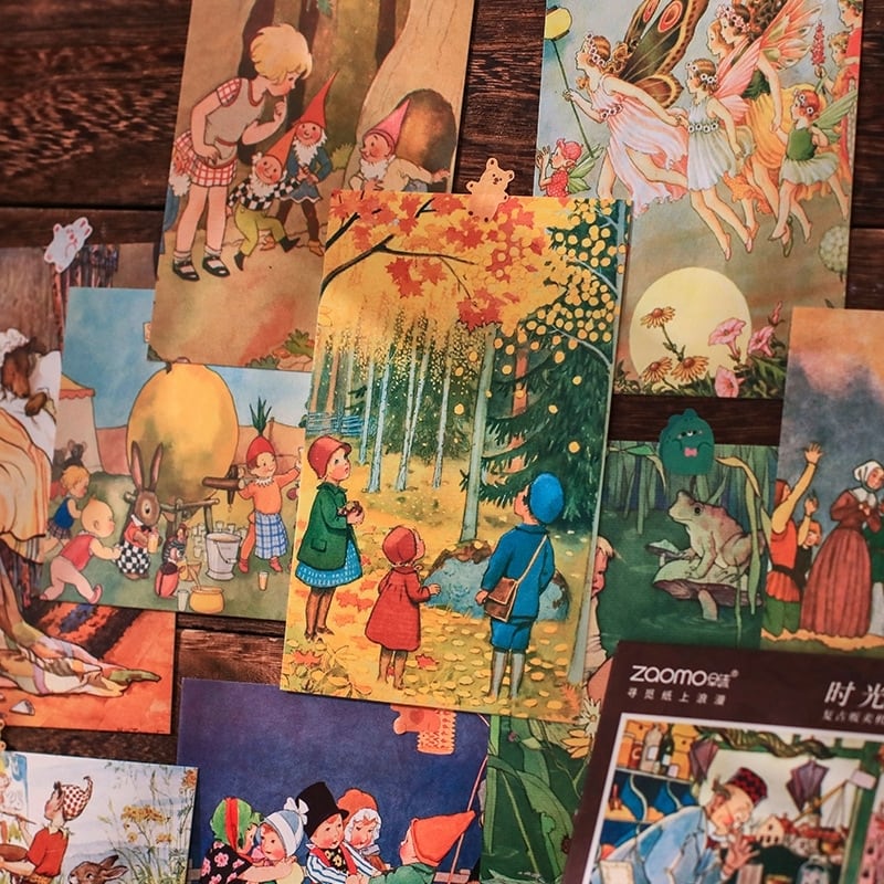 ビンテージ系ポストカード レトロな販売機シリーズ 2種類 30枚 海外製