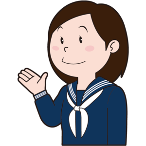 女子中学生（左向き）