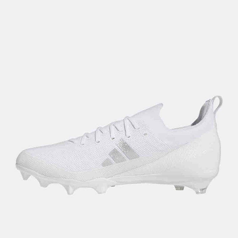  Adizero Electricアメフトスパイク27.5 27.5cm】Adizero Electric+ ホワイト・シルバー アメフト スパイク