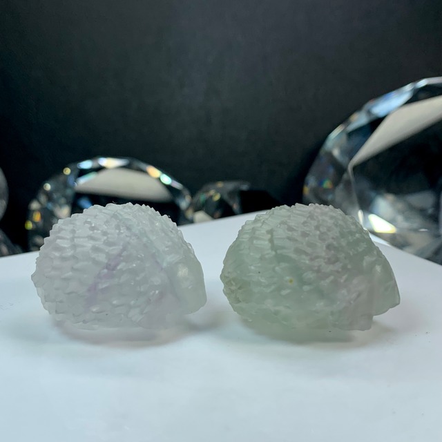 8.可愛いフローライトハリネズミさん☆ペアセット