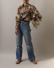 Chloe / Sheer Frilled Blouse