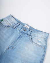 【#Re:room】HIGH WASTE WIDE DAMAGE DENIM PANTS［REP320］