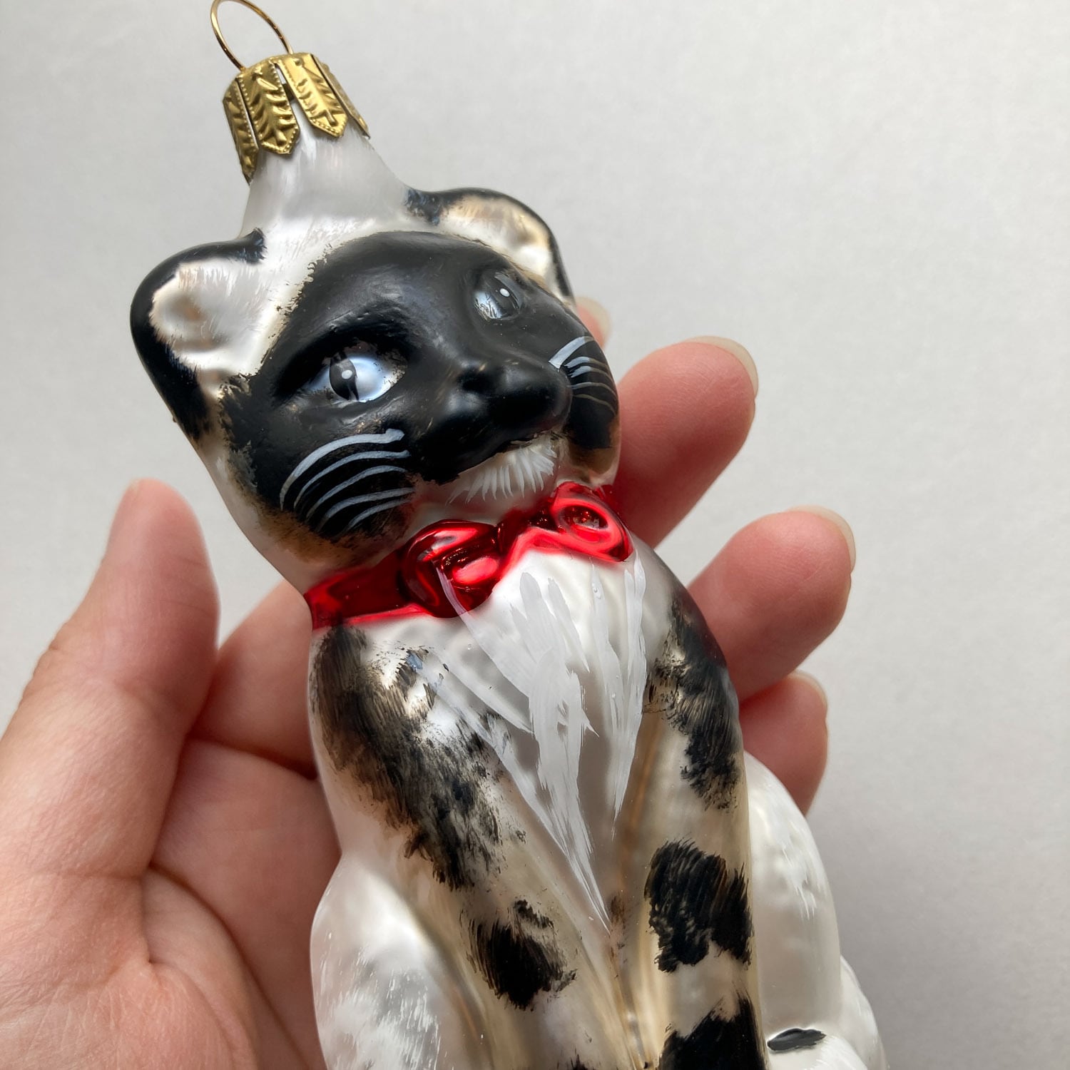再入荷〉猫のドイツ製ガラスオーナメント | Dua-アクセサリーパーツ