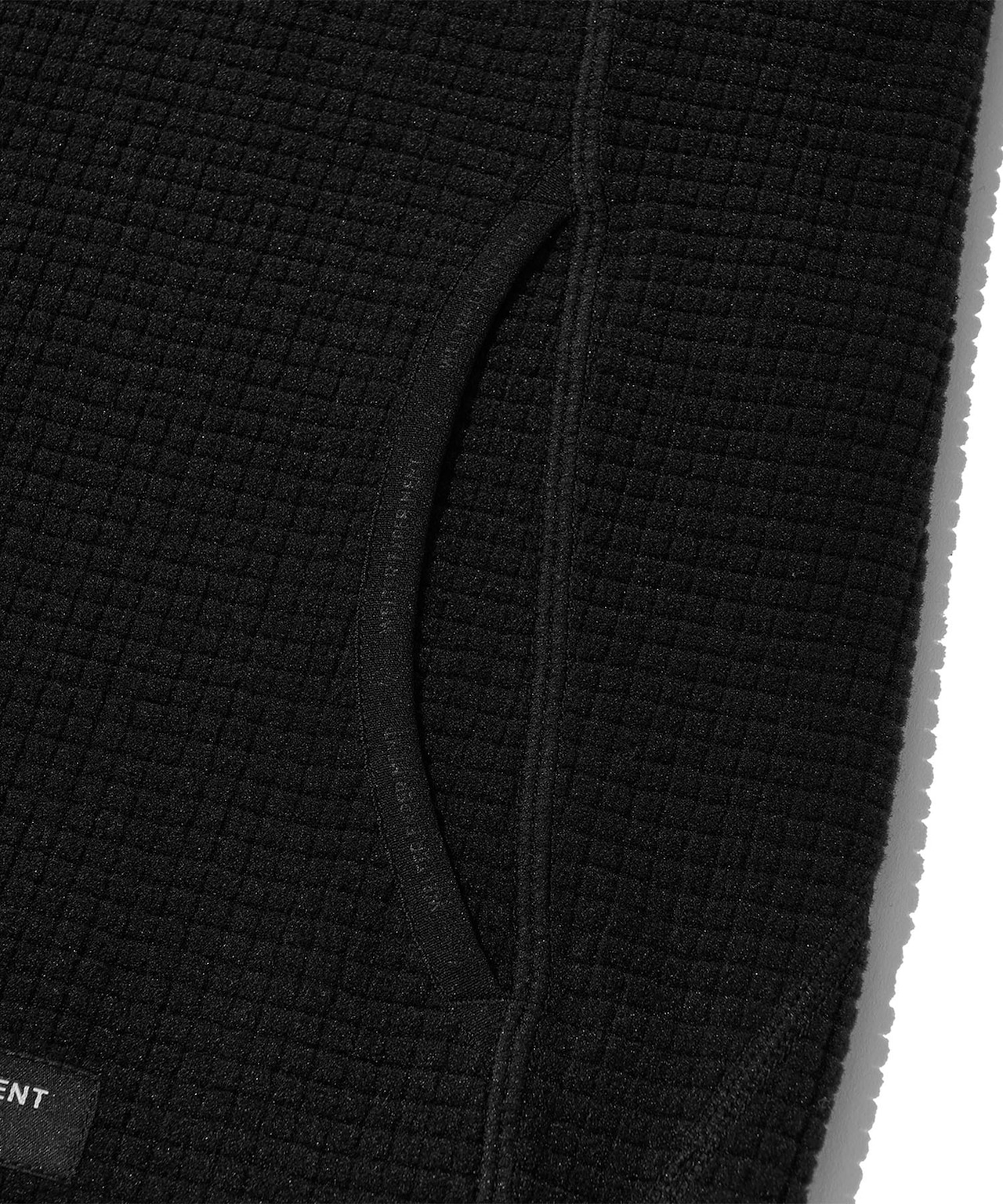 THERMOSQUARE FLEECE ZIP HOODIE_BLACK