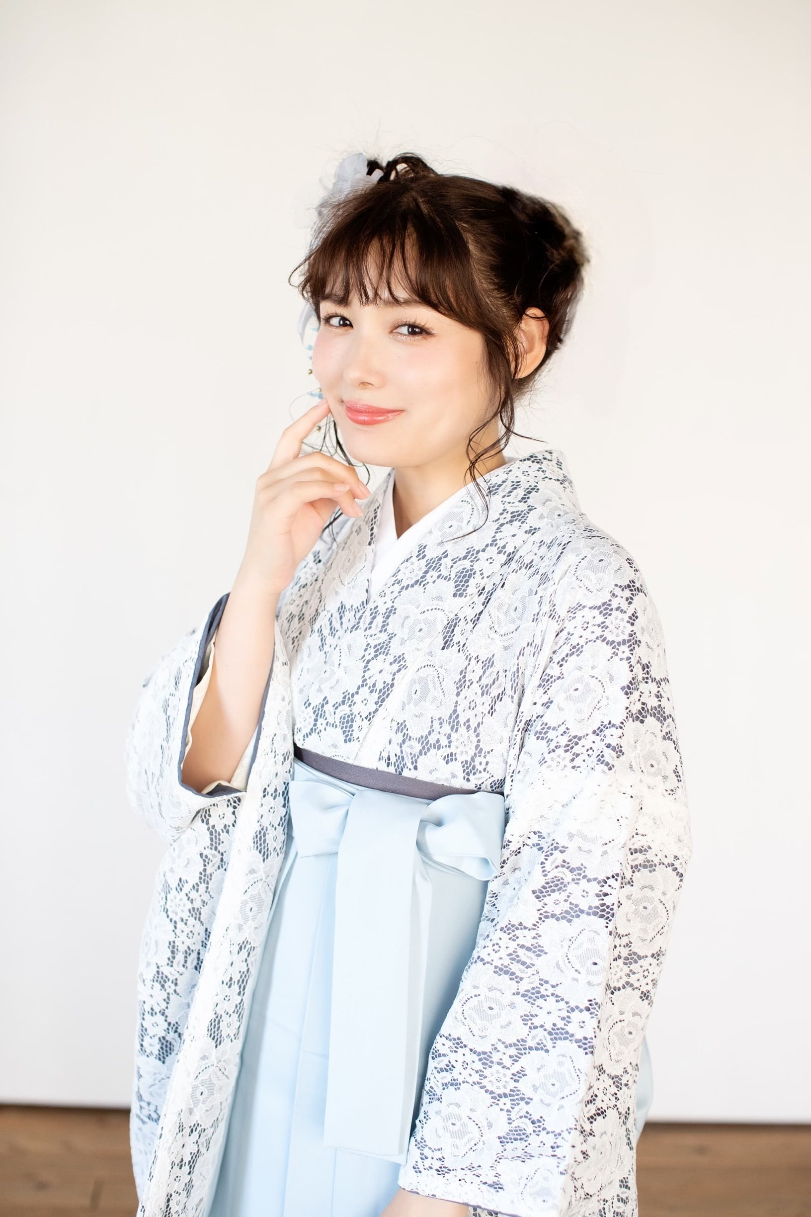 Kimono Sienne 卒業式袴 3点セット レース二尺袖 袴 卒業式 白レース