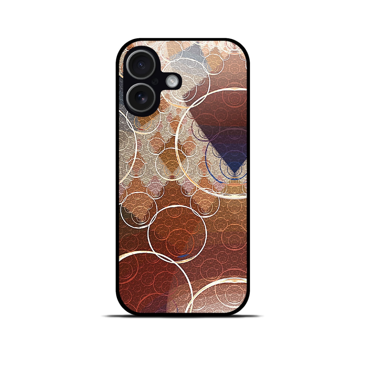 凛音 - 和風 角丸型 強化ガラスiPhoneケース