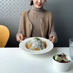 もこもこノーカラーフリースベスト