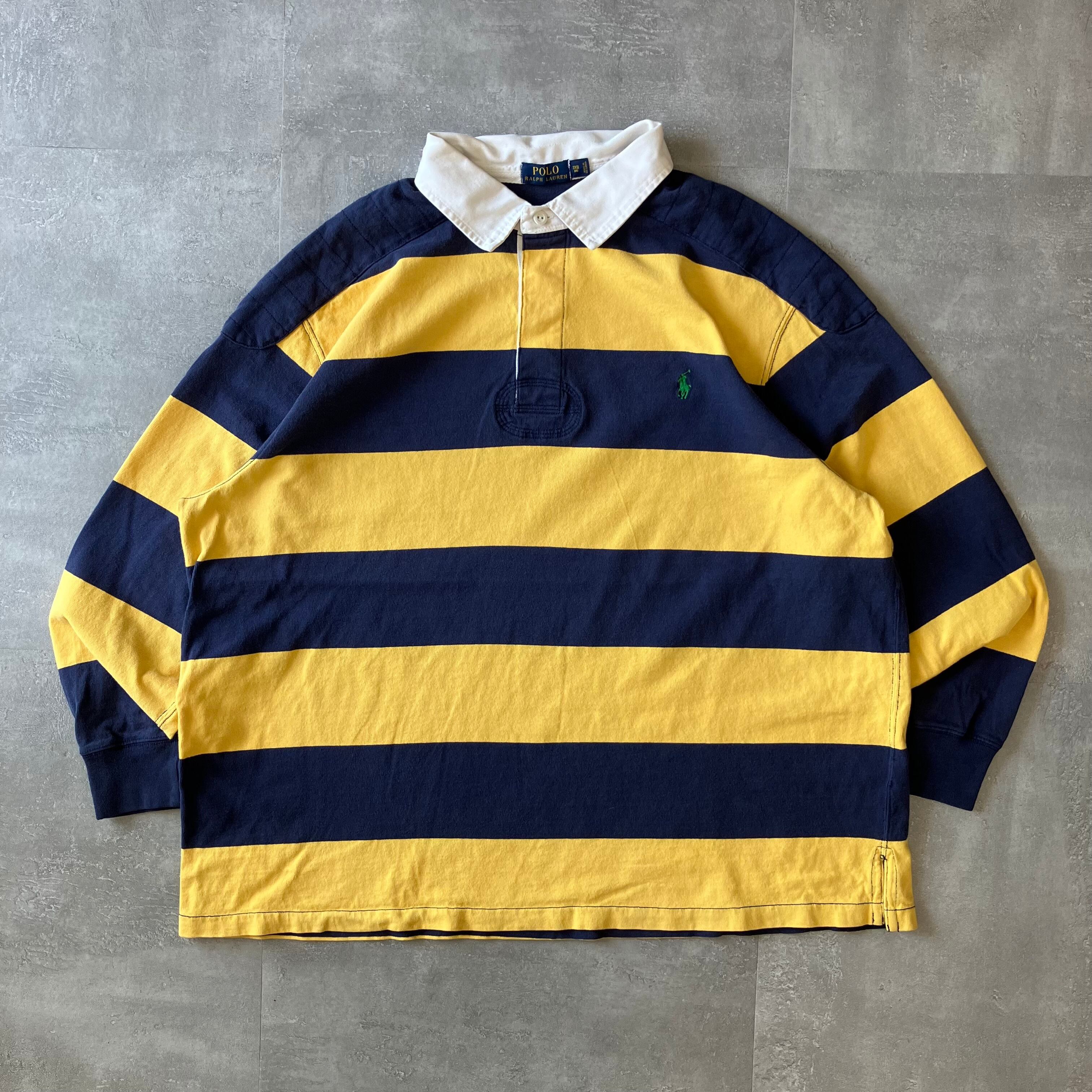 ポロラルフローレン 00s ラガーシャツ ボーダー 3XB No.1843