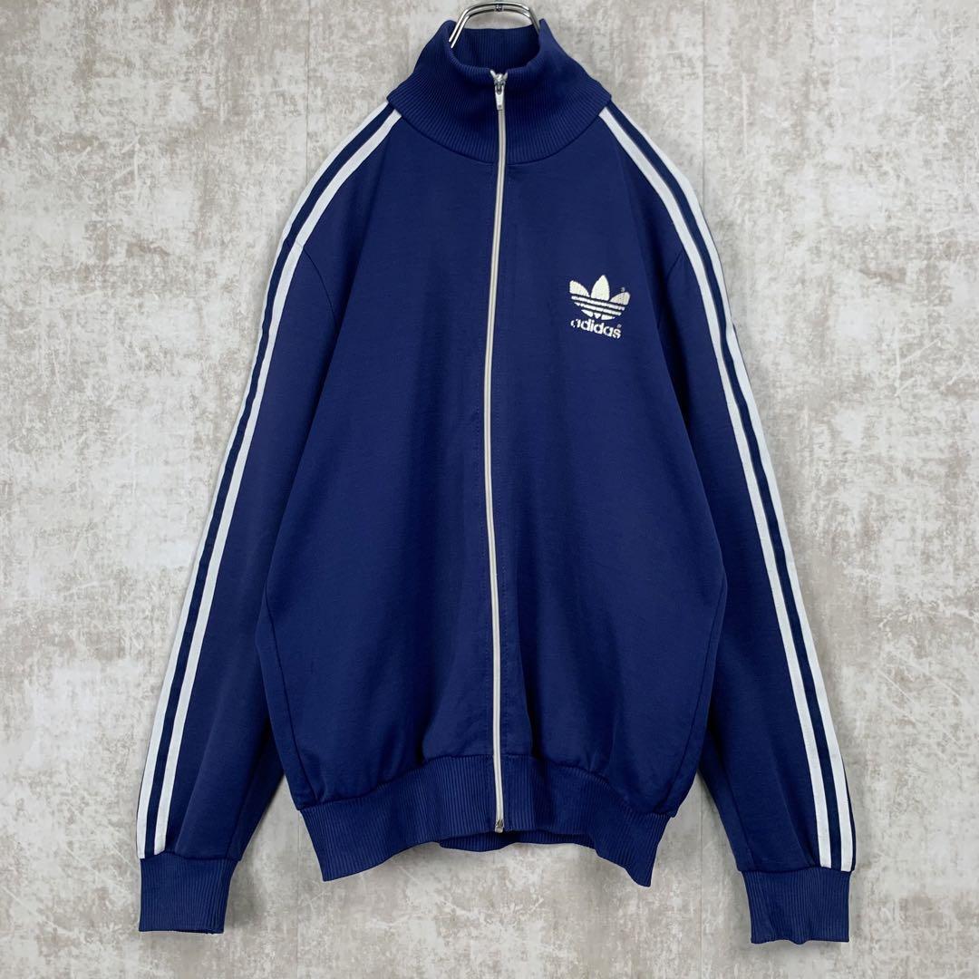 アディダス 90sビンテージ  XLサイズ adidas 青 白 レトロ