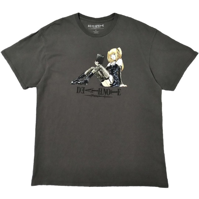 古着 デスノート Tシャツ L グレー 弥海砂 ミサミサ アニメT 海外公式 