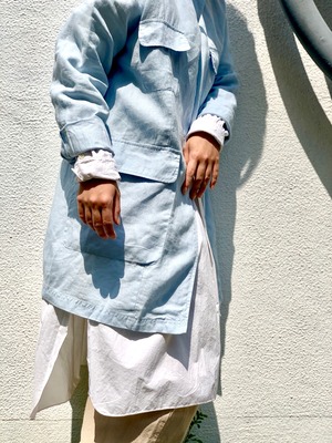 “LINEN design  cardigan”  “Neuman Marcus” made  in USA