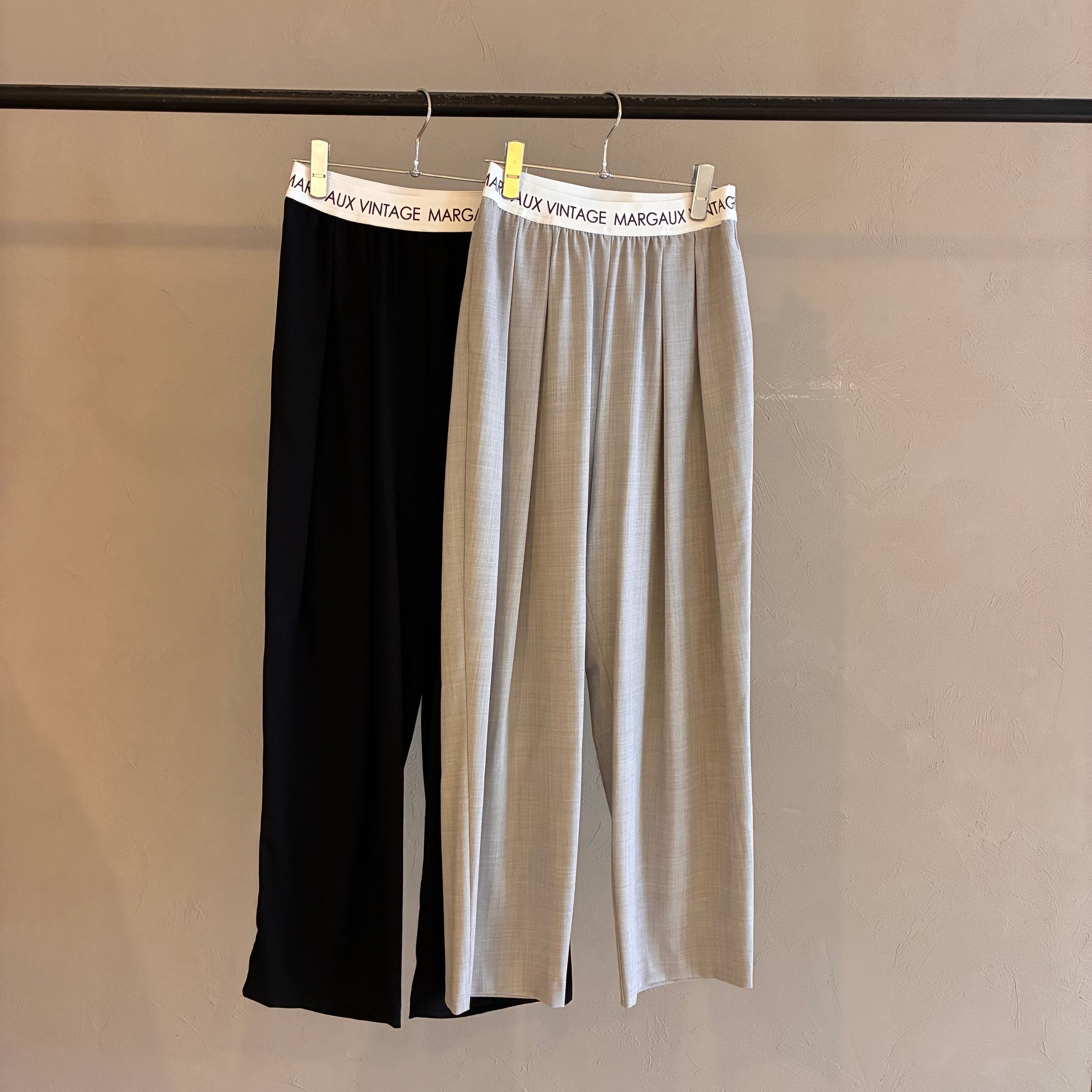 MARGAUX VINTAGE 】ロゴウエストゴムタックパンツ | valance 福井