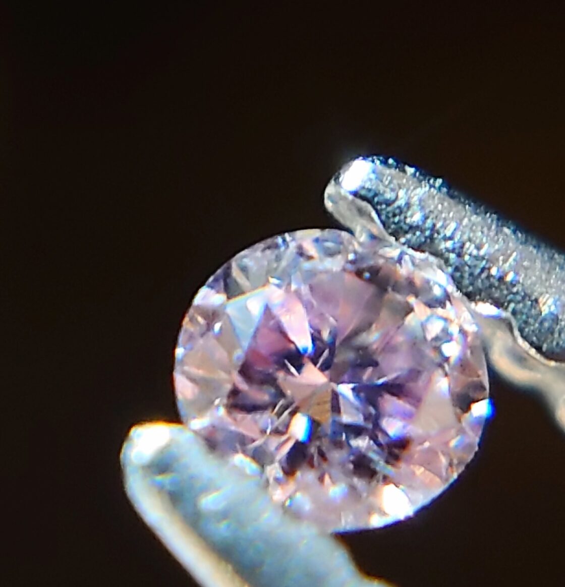 Fancy Purple Pink 0.023ct 天然ピンクダイヤモンドルース☆ | Pay ID