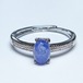 タンザナイト リング 指輪 フリーサイズ 15号 メール便可 一点物 115-7317