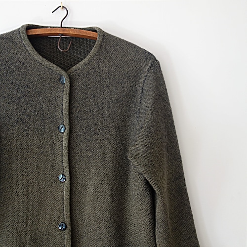 【MADE IN FRANCE】FILEUSE D'ARVOR カーキニット "CARDIGAN TRICOT"